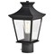 Nuvo Jasper Outdoor Post Lantern 1 Light Matte Black Finish 60/5745 - alternate 2